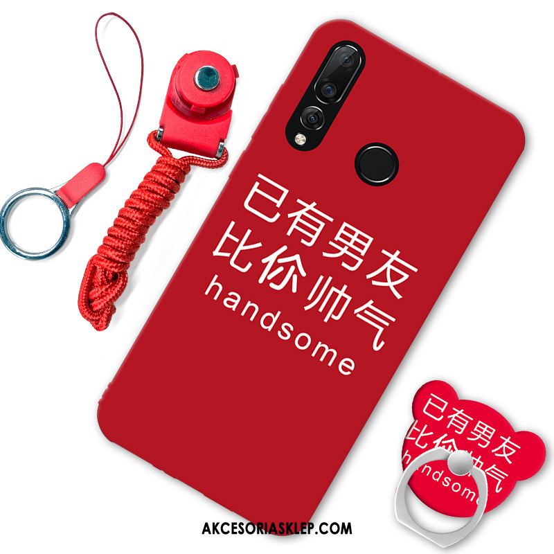 Futerał Huawei P30 Lite Ochraniacz Zakochani Czarny Silikonowe Czerwony Netto Etui Sklep