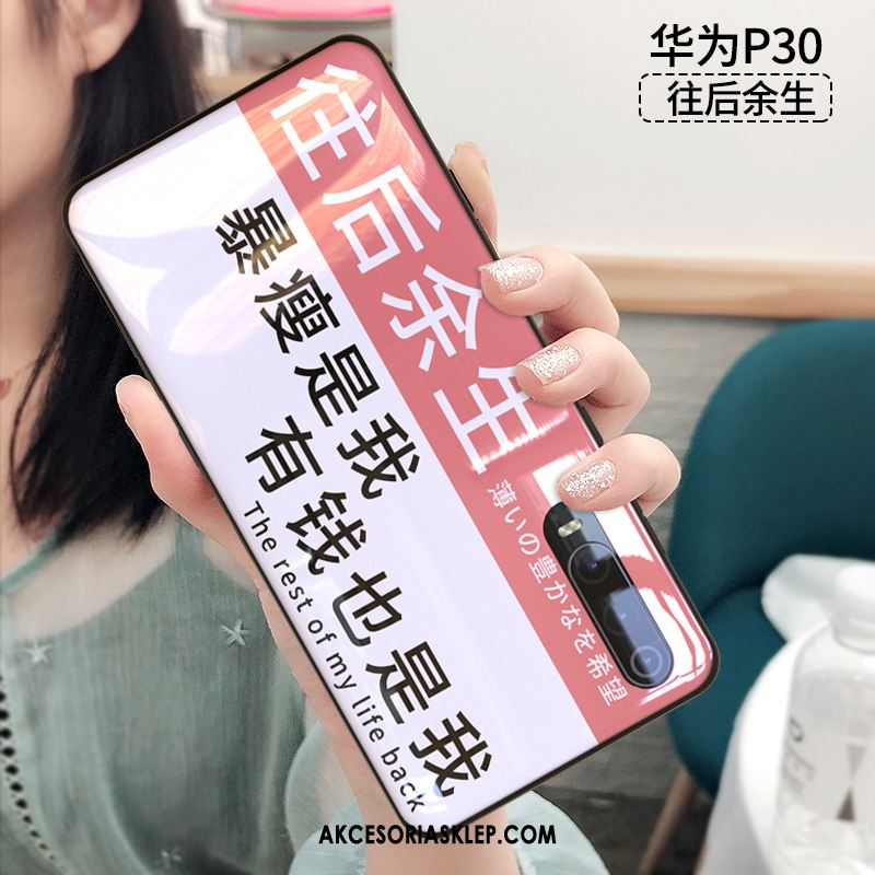 Futerał Huawei P30 Osobowość Telefon Komórkowy Silikonowe All Inclusive Różowe Pokrowce Tanie