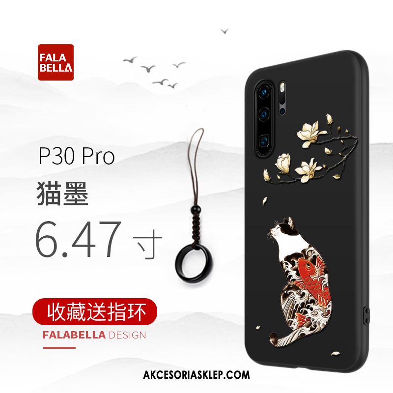 Futerał Huawei P30 Pro Anti-fall Modna Marka Telefon Komórkowy Silikonowe Czarny Pokrowce Sprzedam