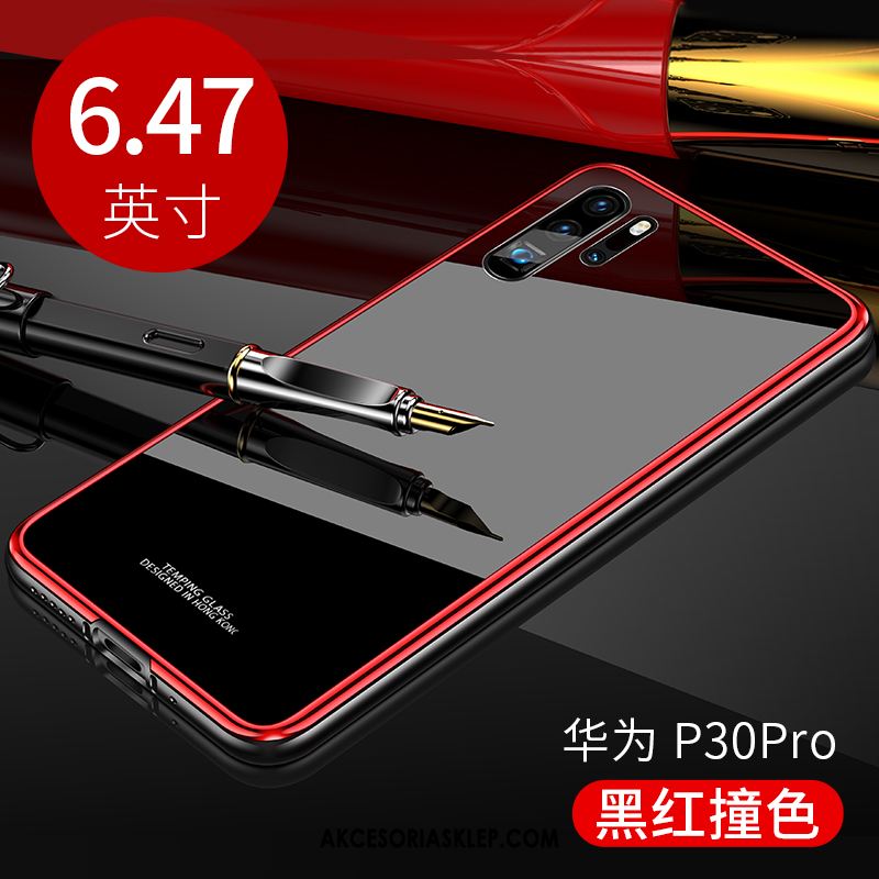 Futerał Huawei P30 Pro Luksusowy Cienkie Czerwony Granica Ochraniacz Pokrowce Tanie