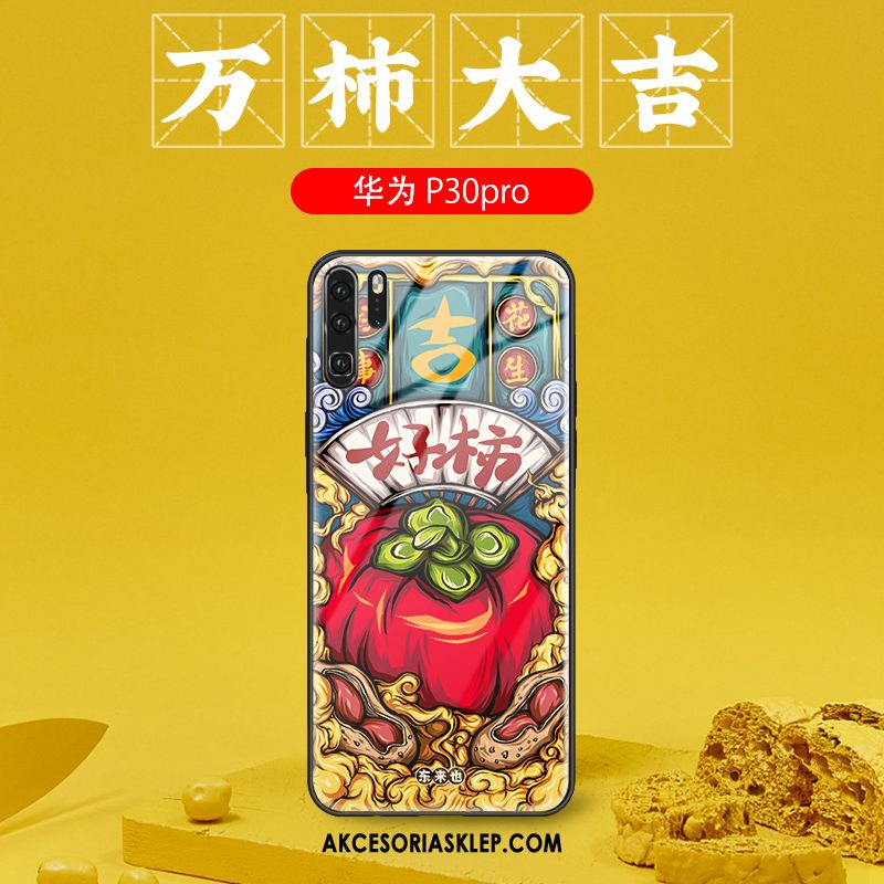 Futerał Huawei P30 Pro Silikonowe Tendencja Anti-fall Szkło Chiński Styl Pokrowce Tanie