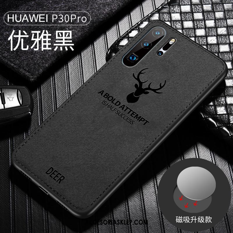 Futerał Huawei P30 Pro Szary Telefon Komórkowy Miękki Na Pokładzie Wzór Obudowa Tanie