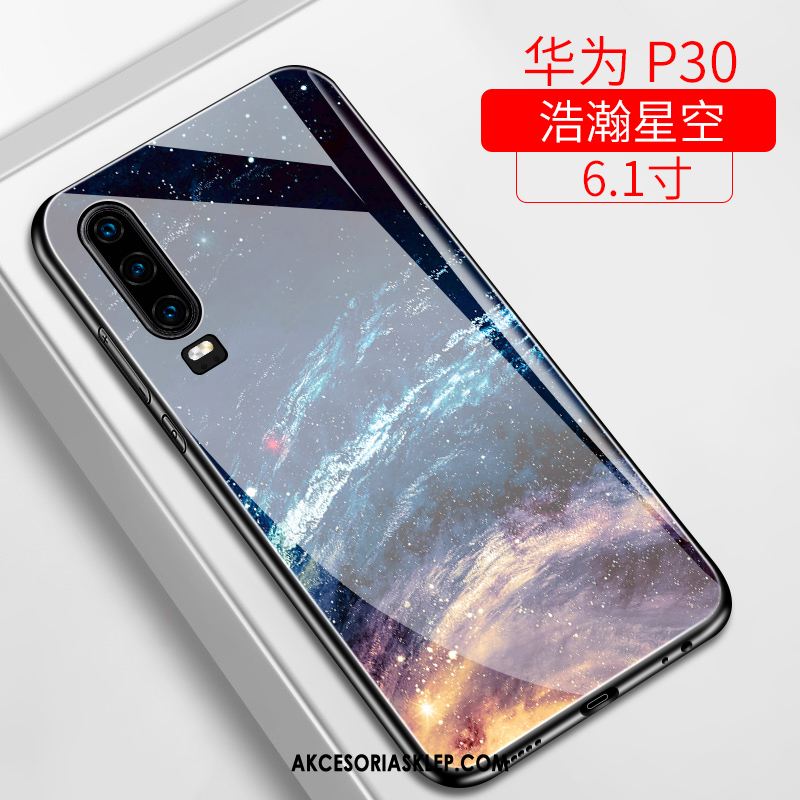Futerał Huawei P30 Silikonowe Miękki Purpurowy Gwiaździsty Modna Marka Etui Online