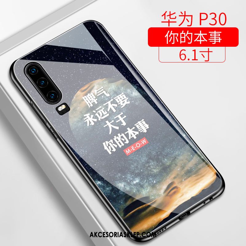 Futerał Huawei P30 Silikonowe Miękki Purpurowy Gwiaździsty Modna Marka Etui Online