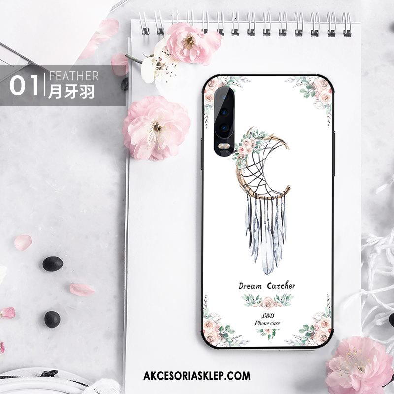 Futerał Huawei P30 Silikonowe Telefon Komórkowy Biały Modna Marka Anti-fall Etui Sklep