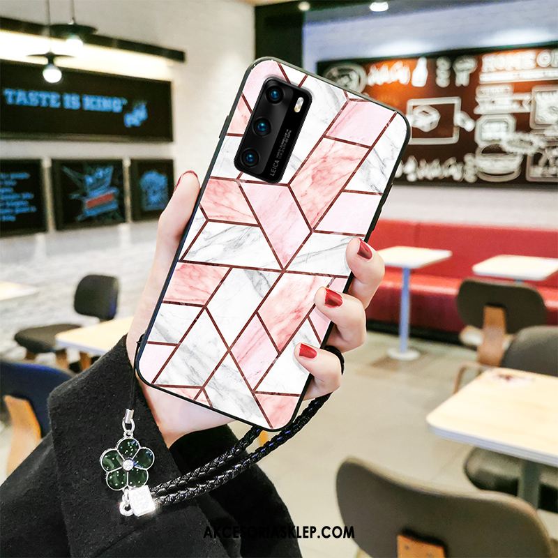 Futerał Huawei P40 Anti-fall Szkło Proste Duży Geometria Etui Online