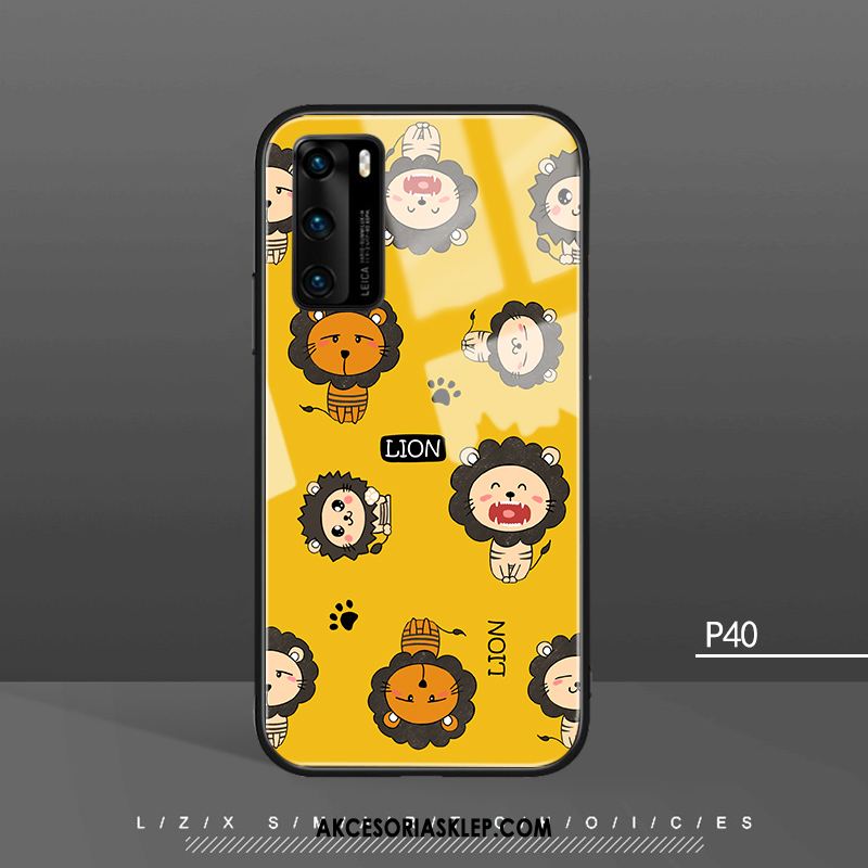 Futerał Huawei P40 Biały Czerwony Netto Anti-fall Znieść Telefon Komórkowy Etui Sklep