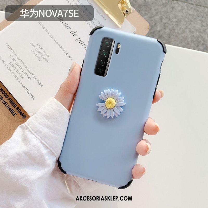 Futerał Huawei P40 Lite 5g Silikonowe Proste Różowe Czerwony Netto Stokrotka Obudowa Sklep