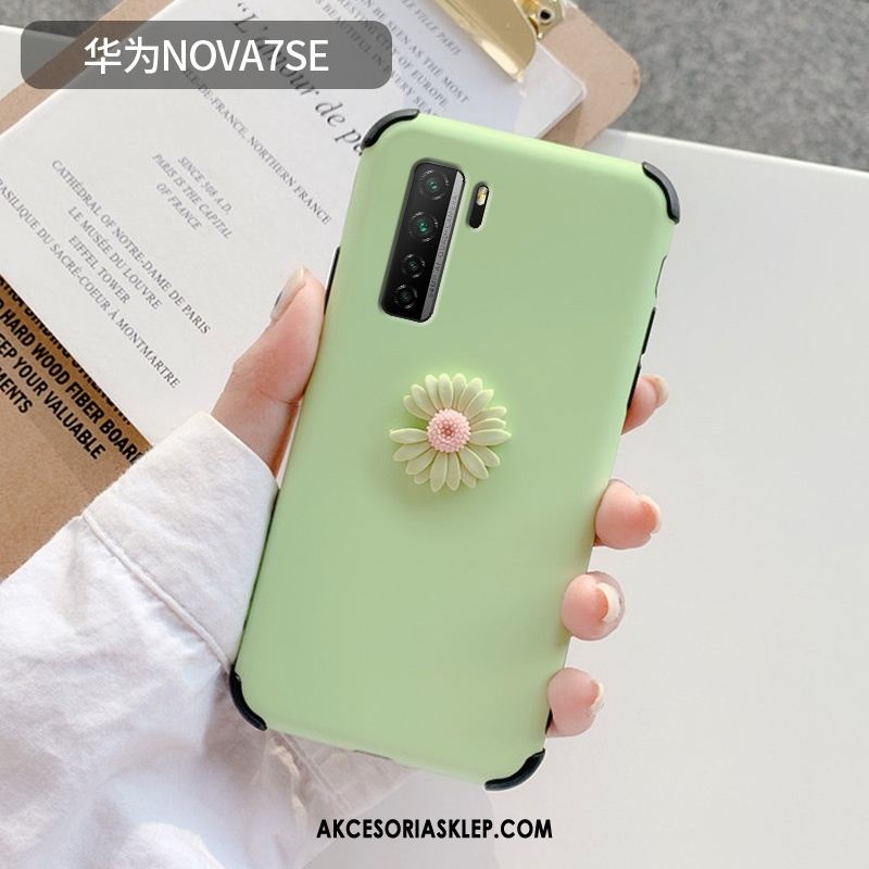 Futerał Huawei P40 Lite 5g Silikonowe Proste Różowe Czerwony Netto Stokrotka Obudowa Sklep