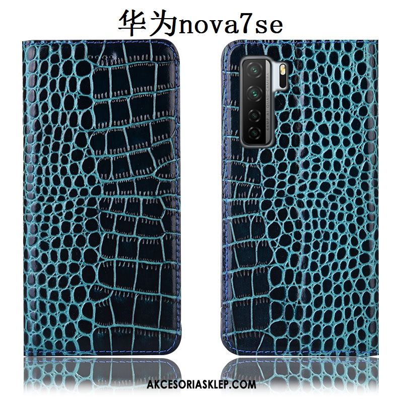 Futerał Huawei P40 Lite 5g Skórzany Futerał Krokodyl Czarny All Inclusive Anti-fall Pokrowce Sprzedam