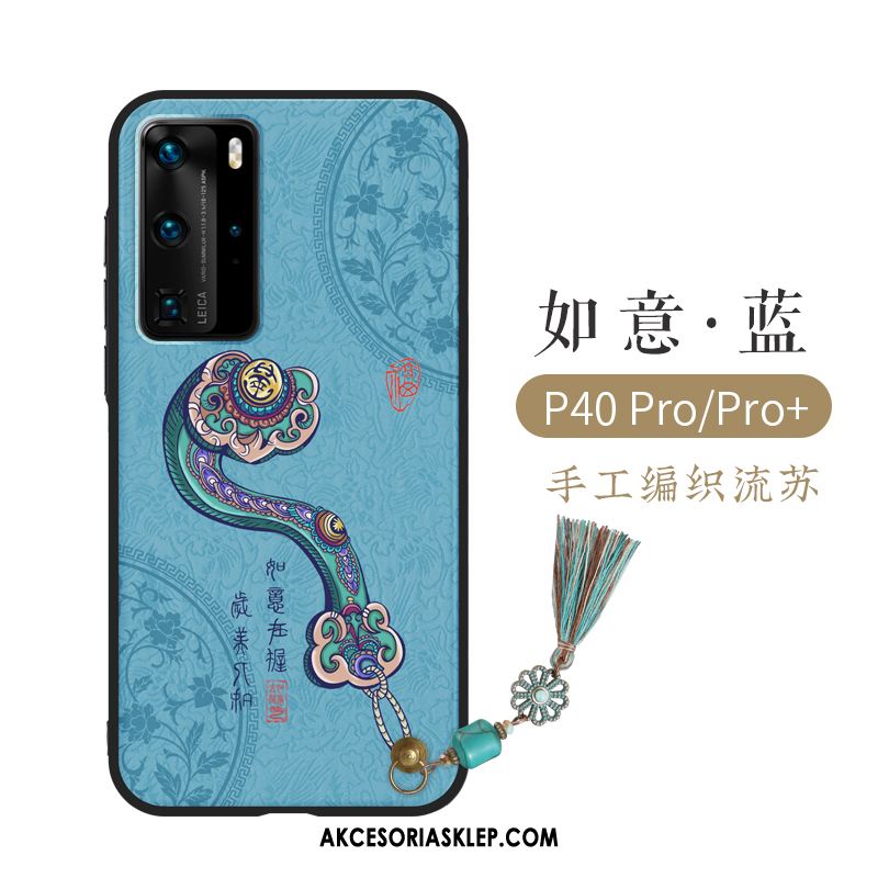 Futerał Huawei P40 Pro Relief Telefon Komórkowy All Inclusive Chiński Styl Anti-fall Obudowa Online