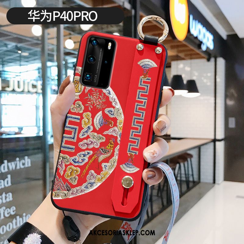 Futerał Huawei P40 Pro Wzór Purpurowy Vintage Tendencja Silikonowe Etui Dyskont