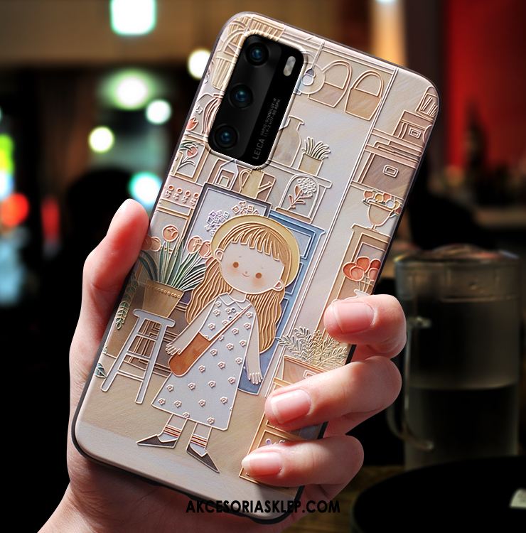 Futerał Huawei P40 Telefon Komórkowy Niebieski Osobowość Cienkie Kreskówka Obudowa Tanie