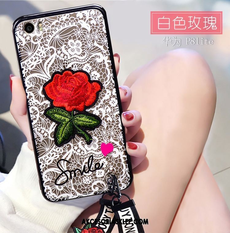 Futerał Huawei P8 Lite Młodzież Kreskówka Wiszące Ozdoby Anti-fall Biały Obudowa Dyskont