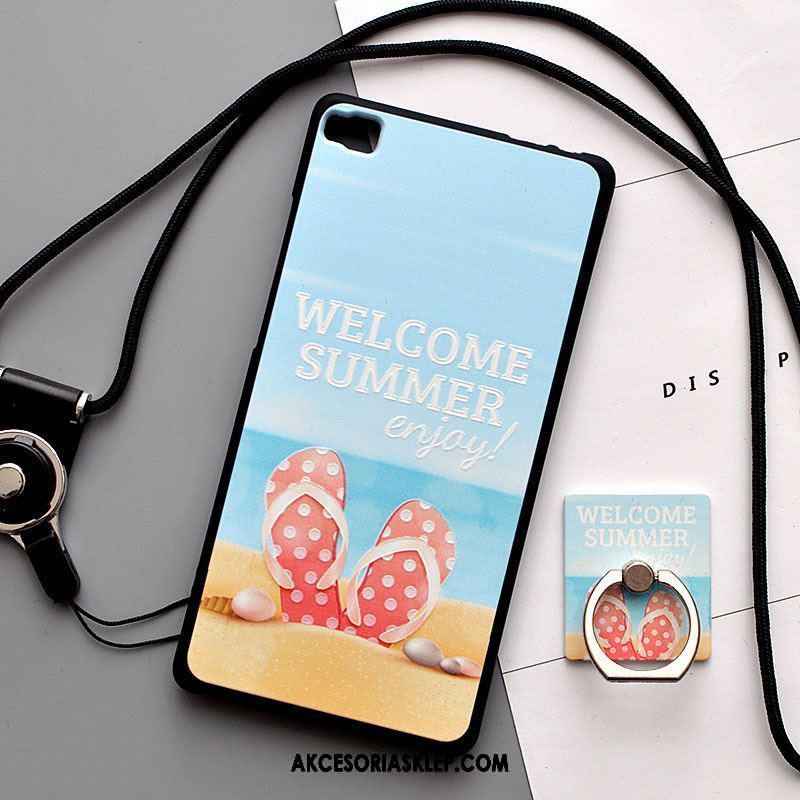 Futerał Huawei P8 Żółty Anti-fall Wiszące Ozdoby Silikonowe Miękki Pokrowce Online