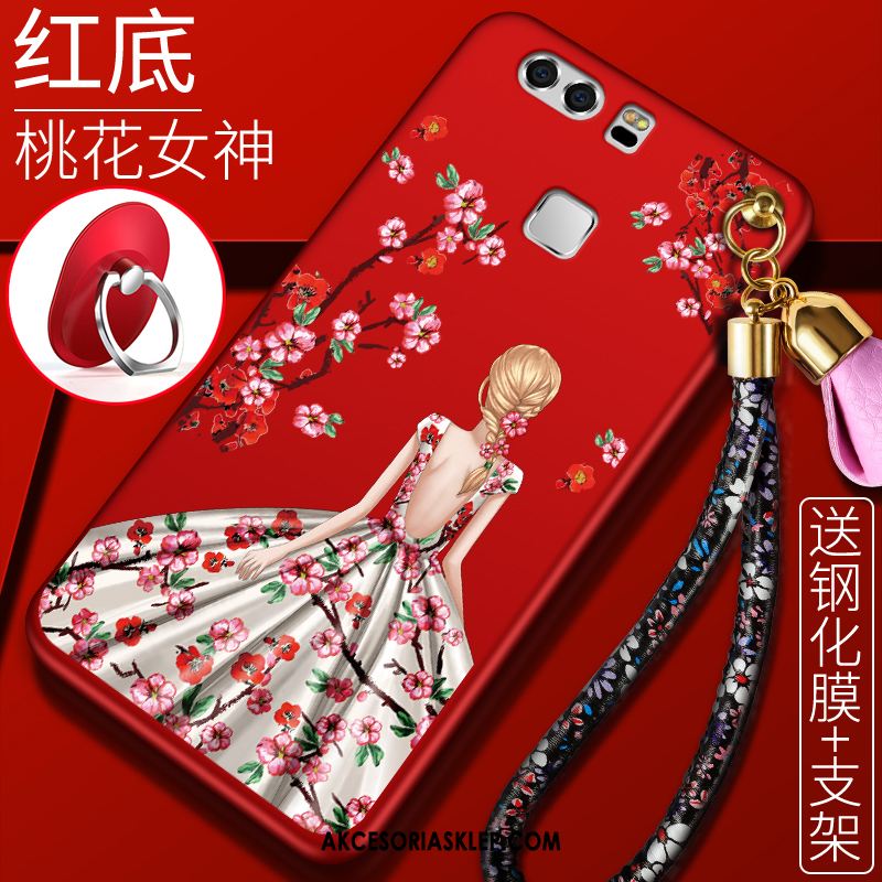 Futerał Huawei P9 All Inclusive Telefon Komórkowy Nubuku Czerwony Silikonowe Etui Sprzedam