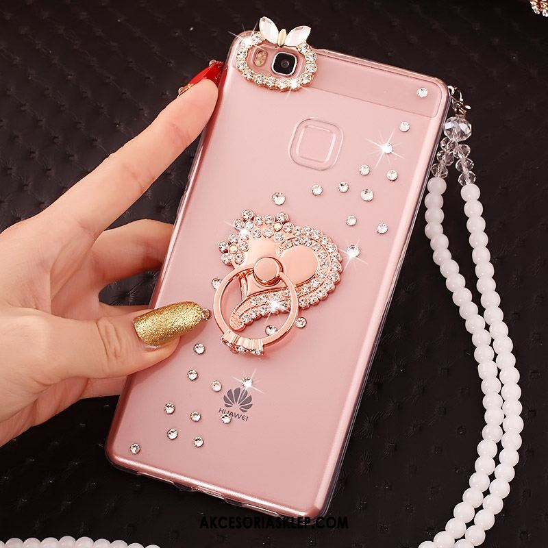 Futerał Huawei P9 Lite Miękki Ochraniacz Anti-fall Rhinestone Przezroczysty Etui Dyskont