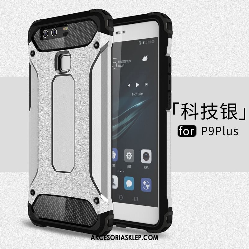 Futerał Huawei P9 Plus Metal Pu Silikonowe Telefon Komórkowy Anti-fall Etui Na Sprzedaż