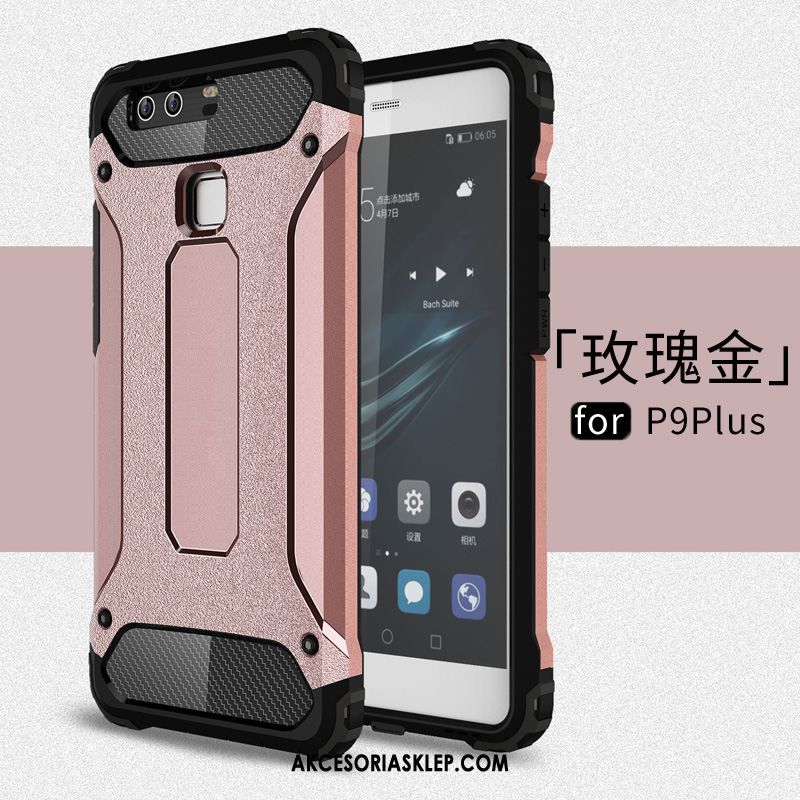 Futerał Huawei P9 Plus Metal Pu Silikonowe Telefon Komórkowy Anti-fall Etui Na Sprzedaż