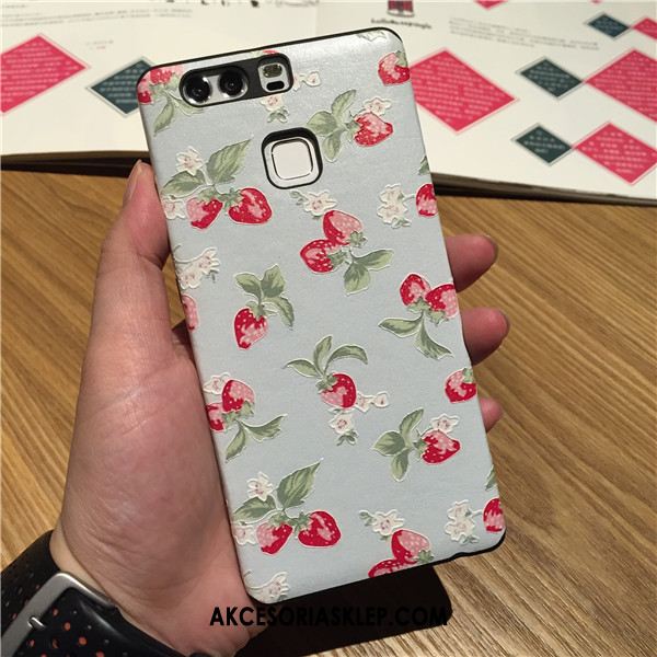 Futerał Huawei P9 Relief Świeży Truskawka Silikonowe Kwiatowa Etui Online