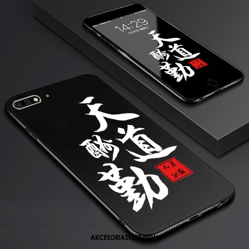 Futerał Huawei Y6 2018 Wspornik Czarny Szkło Hartowane Telefon Komórkowy Filmy Pokrowce Tanie