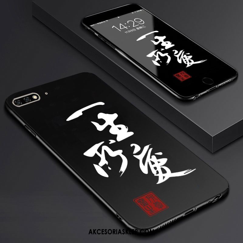 Futerał Huawei Y6 2018 Wspornik Czarny Szkło Hartowane Telefon Komórkowy Filmy Pokrowce Tanie