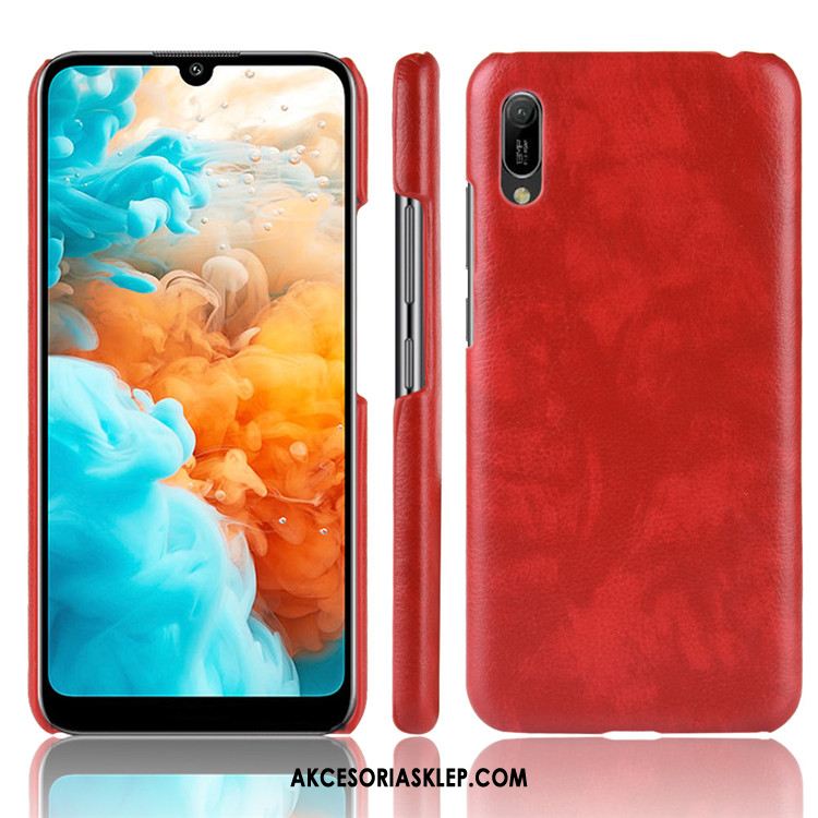 Futerał Huawei Y6 2019 Litchi Wzór Telefon Komórkowy Trudno Ochraniacz Etui Kupię