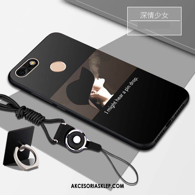 Futerał Huawei Y6 Pro 2017 Czarny Telefon Komórkowy Biały Wspornik Miękki Etui Kupię