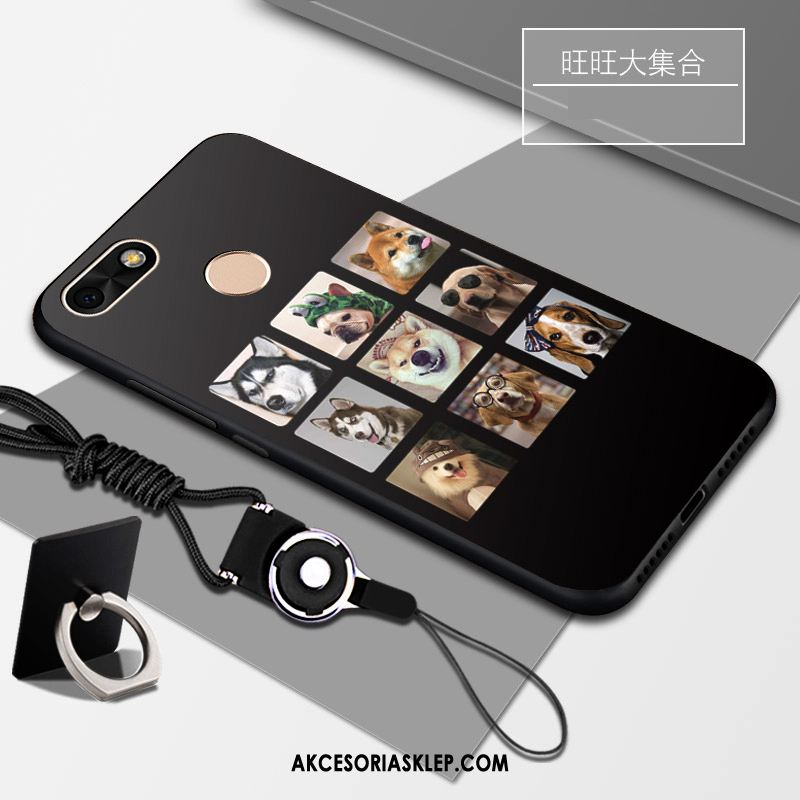 Futerał Huawei Y6 Pro 2017 Czarny Telefon Komórkowy Biały Wspornik Miękki Etui Kupię