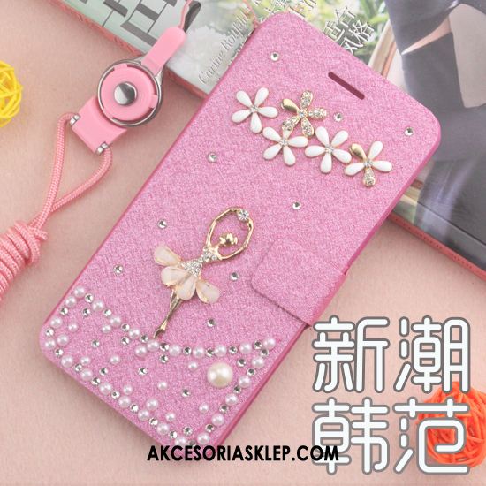 Futerał Huawei Y7 2018 Ochraniacz Anti-fall Czerwony Rhinestone Telefon Komórkowy Pokrowce Sklep