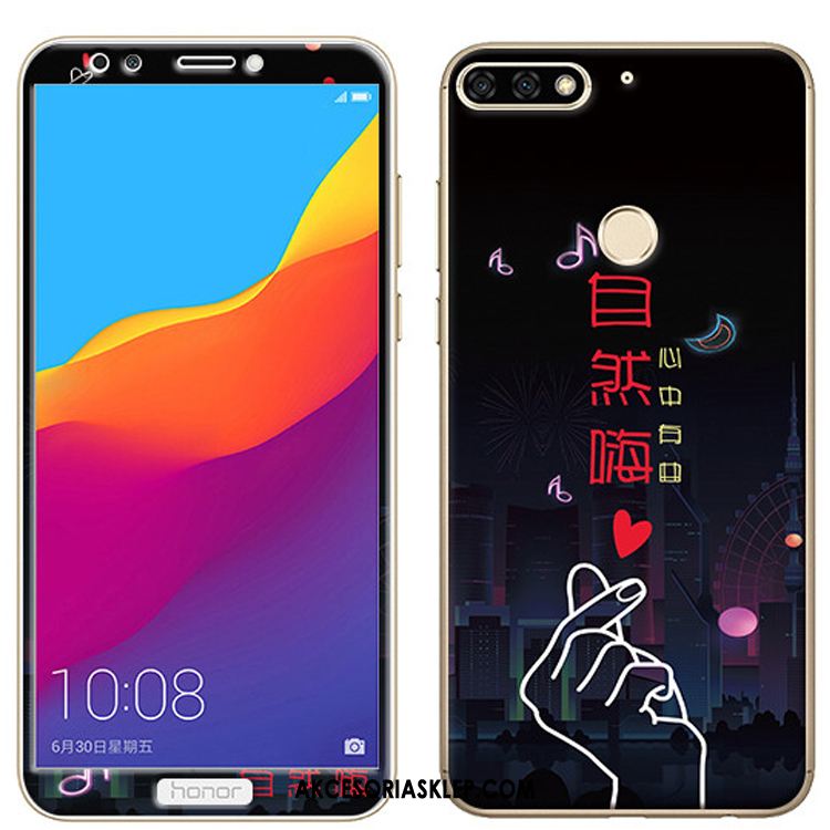 Futerał Huawei Y7 2018 Szkło Hartowane Filmy Miękki Telefon Komórkowy Kreskówka Etui Oferta