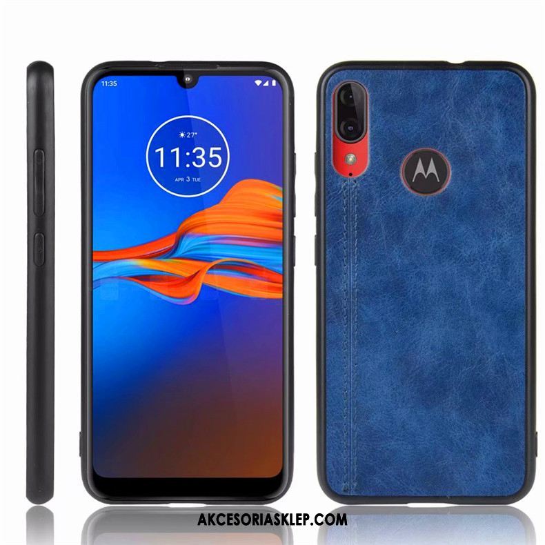 Futerał Moto E6 Plus Telefon Komórkowy Proste Niebieski All Inclusive Ochraniacz Pokrowce Na Sprzedaż