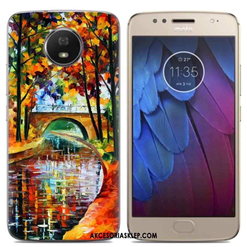 Futerał Moto G5s Plus Kreatywne Specjalne Obraz Olejny Cienkie Żółty Etui Sprzedam