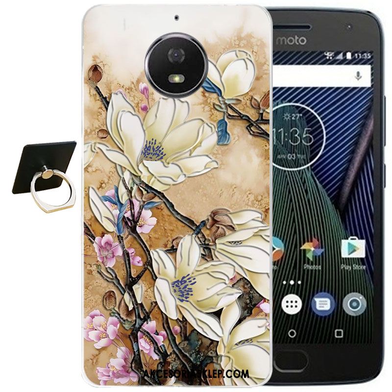 Futerał Moto G5s Plus Relief Anti-fall Przezroczysty Kreskówka Ochraniacz Etui Sklep