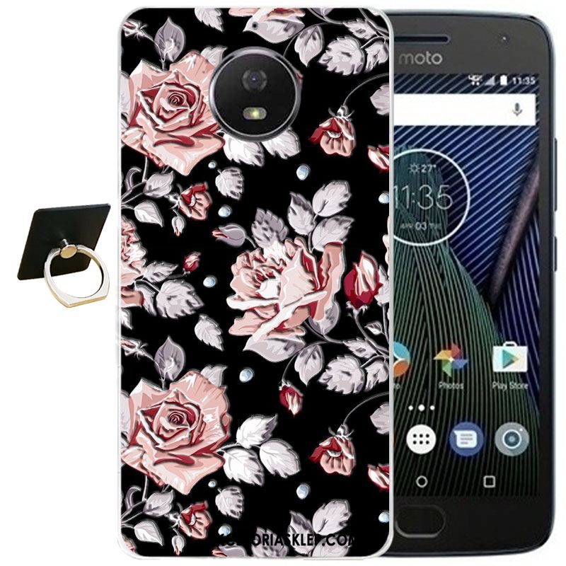 Futerał Moto G5s Plus Relief Anti-fall Przezroczysty Kreskówka Ochraniacz Etui Sklep