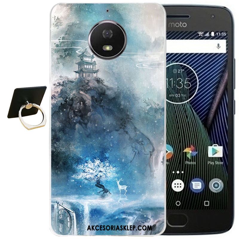 Futerał Moto G5s Plus Relief Anti-fall Przezroczysty Kreskówka Ochraniacz Etui Sklep