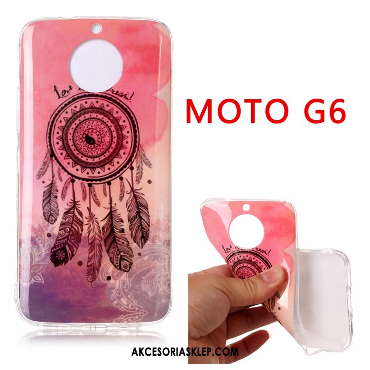 Futerał Moto G6 Kreatywne Anti-fall Czarny Ochraniacz Wiszące Ozdoby Etui Kup