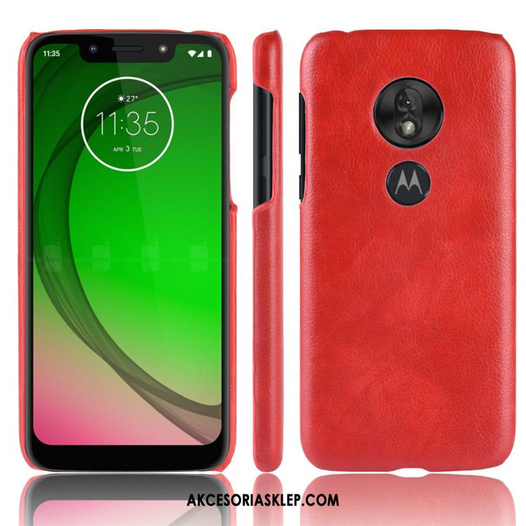 Futerał Moto G7 Play Litchi Anti-fall Ochraniacz Telefon Komórkowy Skóra Tanie