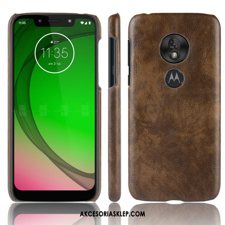 Futerał Moto G7 Play Litchi Anti-fall Ochraniacz Telefon Komórkowy Skóra Tanie