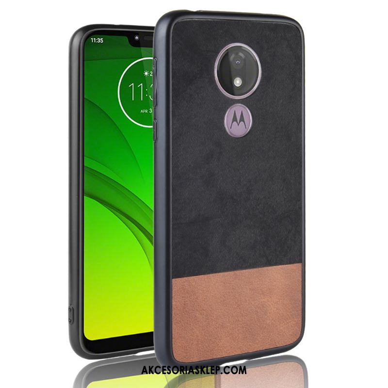 Futerał Moto G7 Power Nubuku All Inclusive Ochraniacz Denim Niebieski Obudowa Tanie