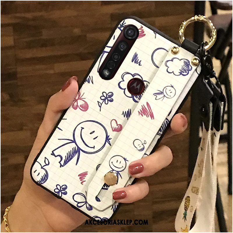 Futerał Moto G8 Plus Miękki Kreskówka Ochraniacz Piękny Czarny Etui Sklep