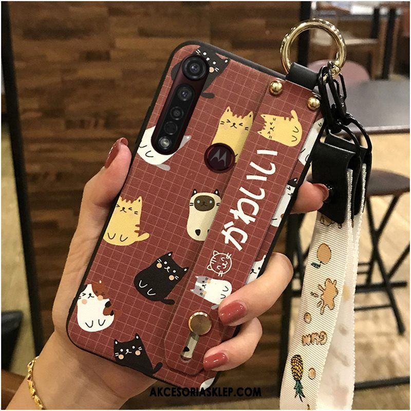 Futerał Moto G8 Plus Miękki Kreskówka Ochraniacz Piękny Czarny Etui Sklep