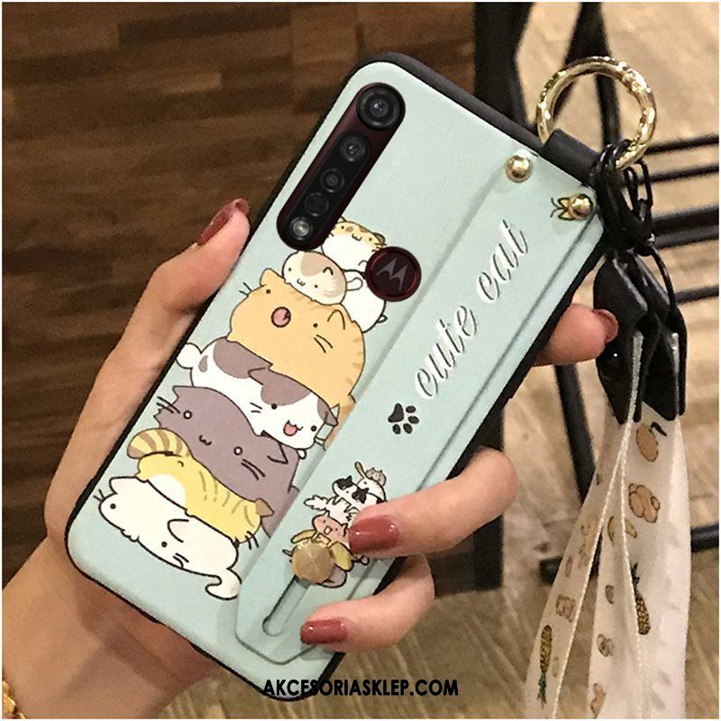 Futerał Moto G8 Plus Miękki Kreskówka Ochraniacz Piękny Czarny Etui Sklep