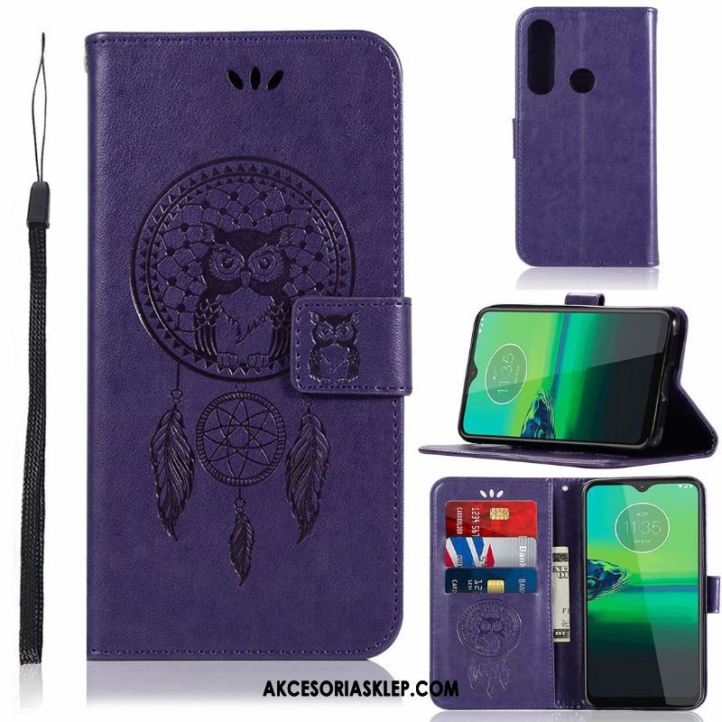 Futerał Moto G8 Plus Ochraniacz Telefon Komórkowy Różowe Wzór Skórzany Futerał Obudowa Tanie
