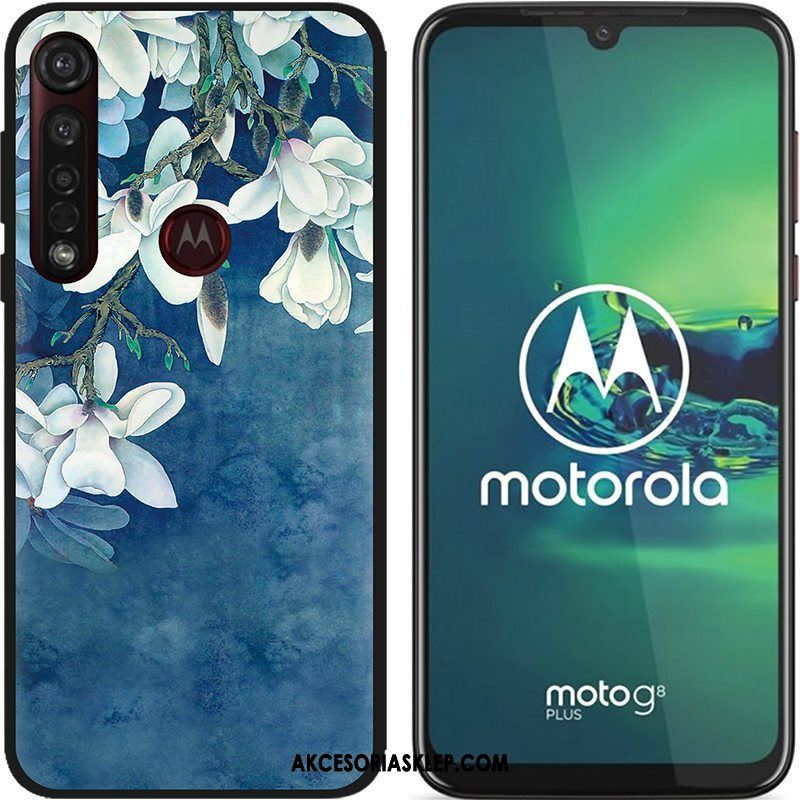 Futerał Moto G8 Plus Pu Miękki Kreskówka Kreatywne Czarny Pokrowce Sklep