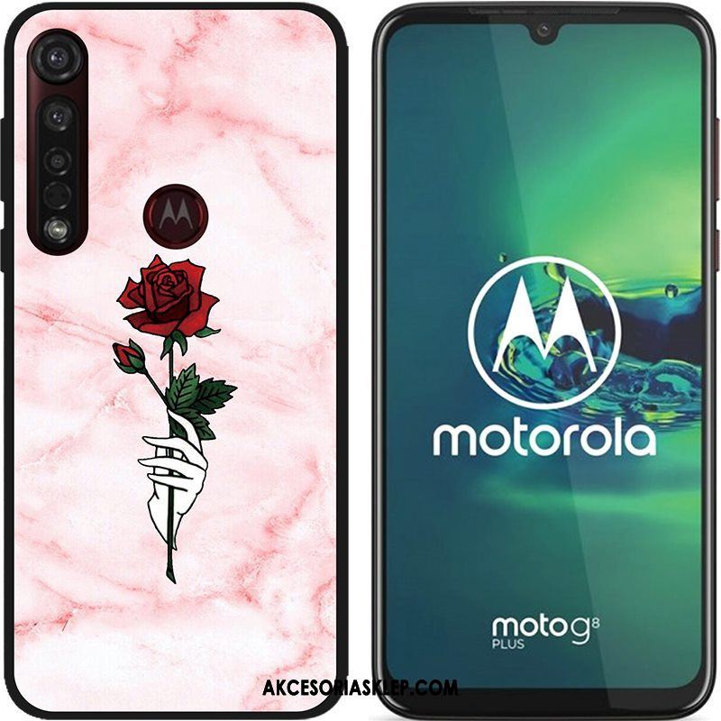 Futerał Moto G8 Plus Pu Miękki Kreskówka Kreatywne Czarny Pokrowce Sklep