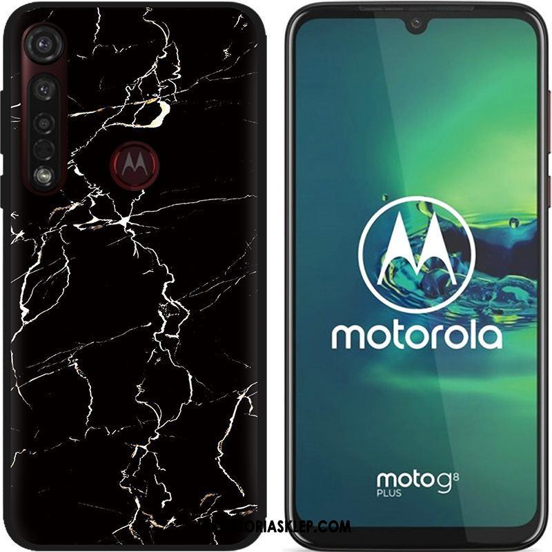 Futerał Moto G8 Plus Pu Miękki Kreskówka Kreatywne Czarny Pokrowce Sklep