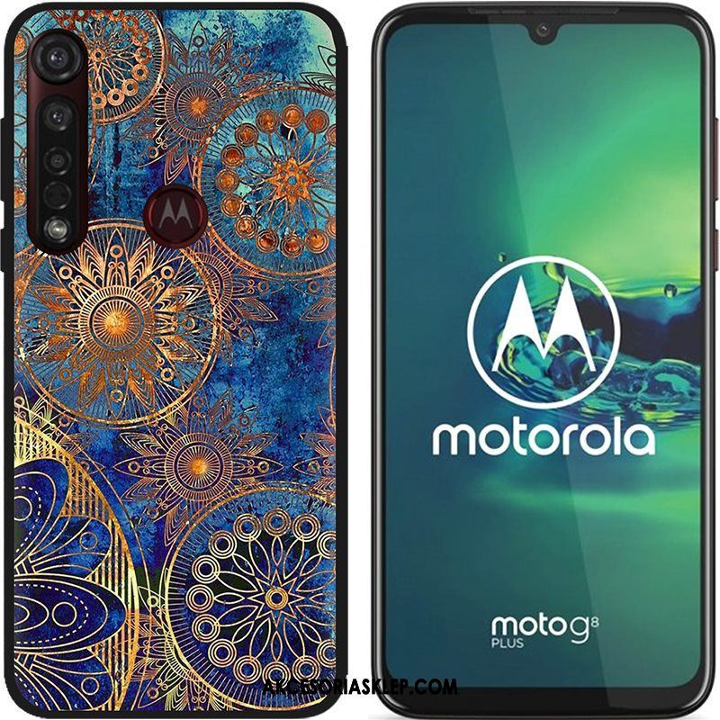 Futerał Moto G8 Plus Pu Miękki Kreskówka Kreatywne Czarny Pokrowce Sklep