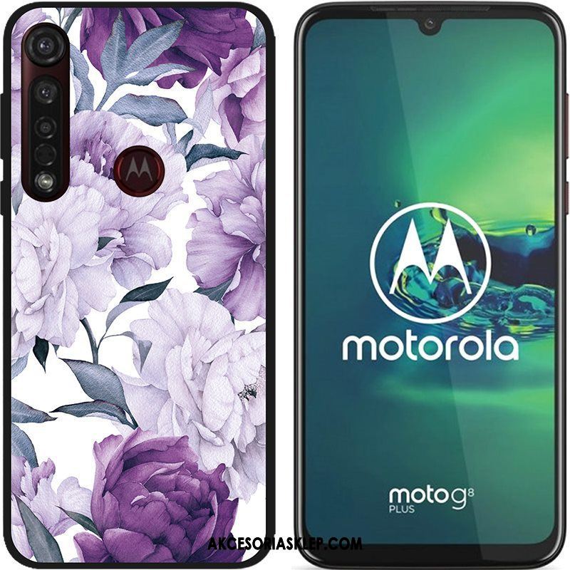 Futerał Moto G8 Plus Pu Miękki Kreskówka Kreatywne Czarny Pokrowce Sklep