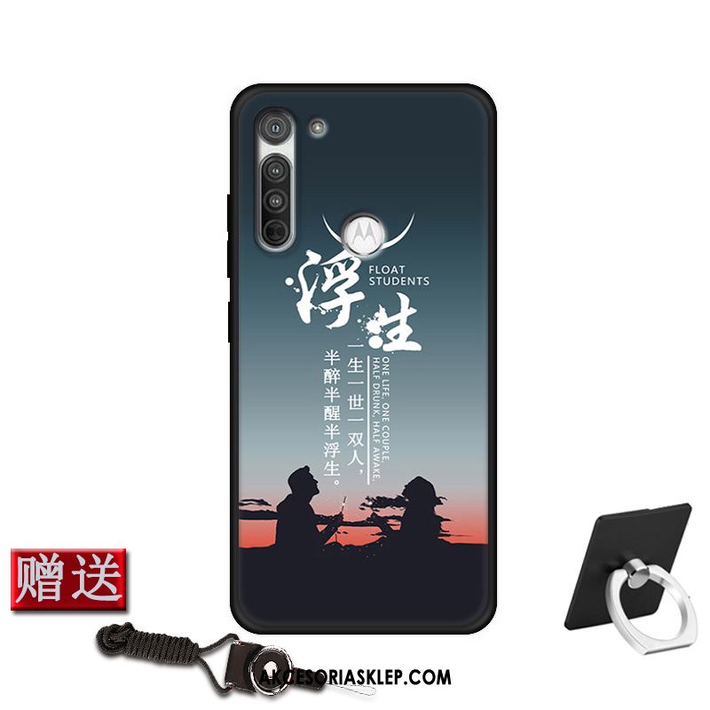 Futerał Moto G8 Power Piękny Miękki Dostosowane Czerwony Nubuku Pokrowce Kup